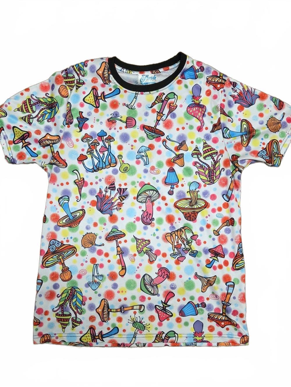 Fresh Prints of Bel-Air | Psychedelic Mushroom Print Tee | L